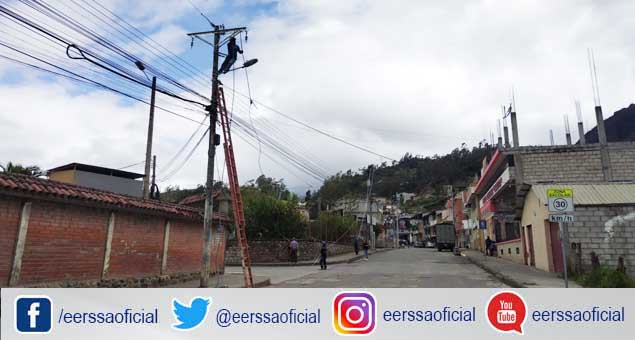 Eerssa repotencia servicio de energía en el cantón Saraguro