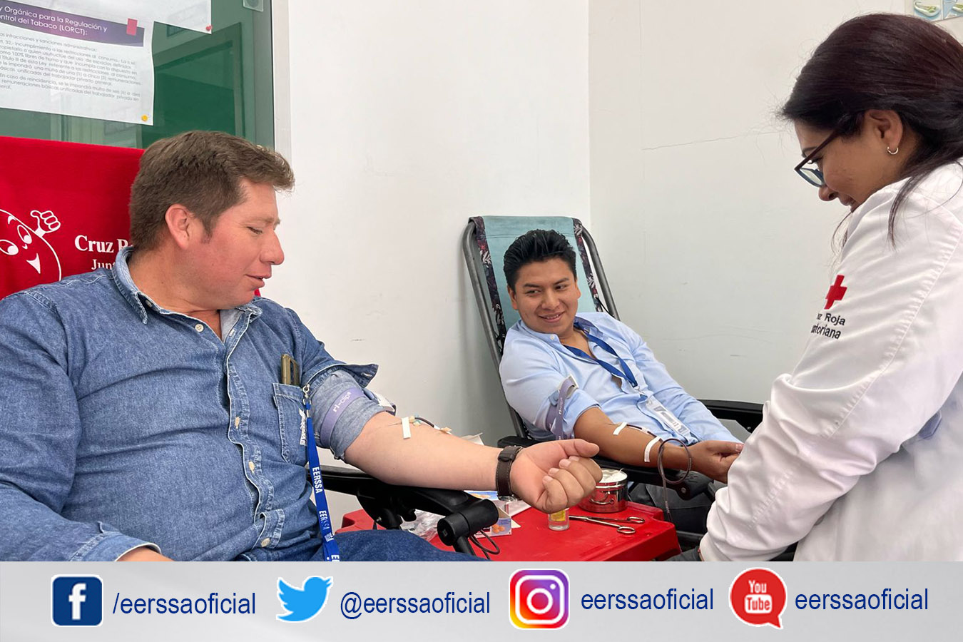EERSSA contribuye con campaña solidaria para recolectar pintas de sangre