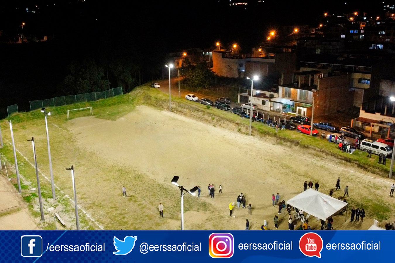 Con alegría y compromiso, los moradores del Barrio Sol de los Andes celebran una nueva obra de iluminación