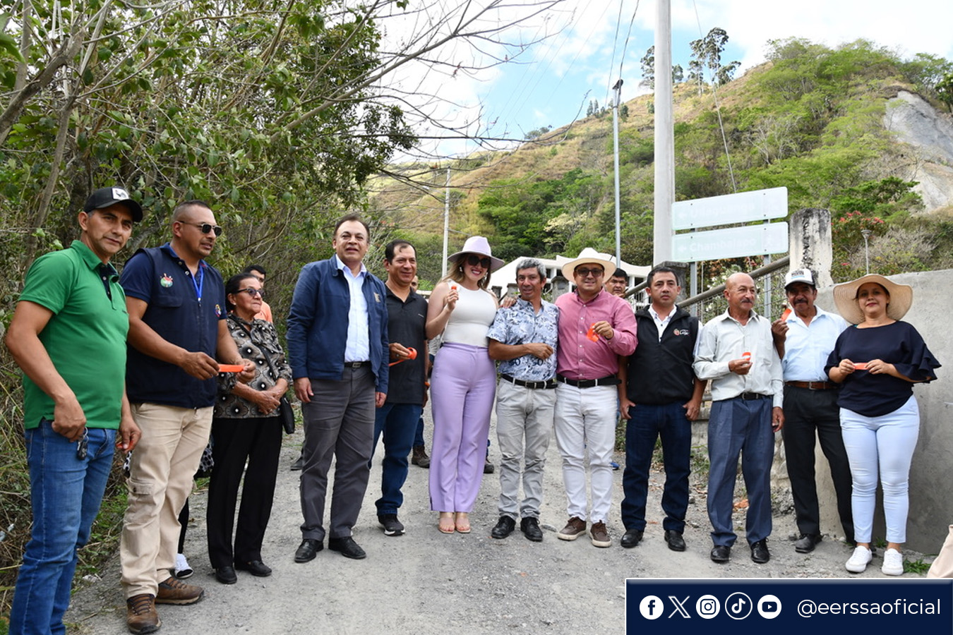 EERSSA extiende el servicio eléctrico a tres sectores rurales de San Pedro de Vilcabamba