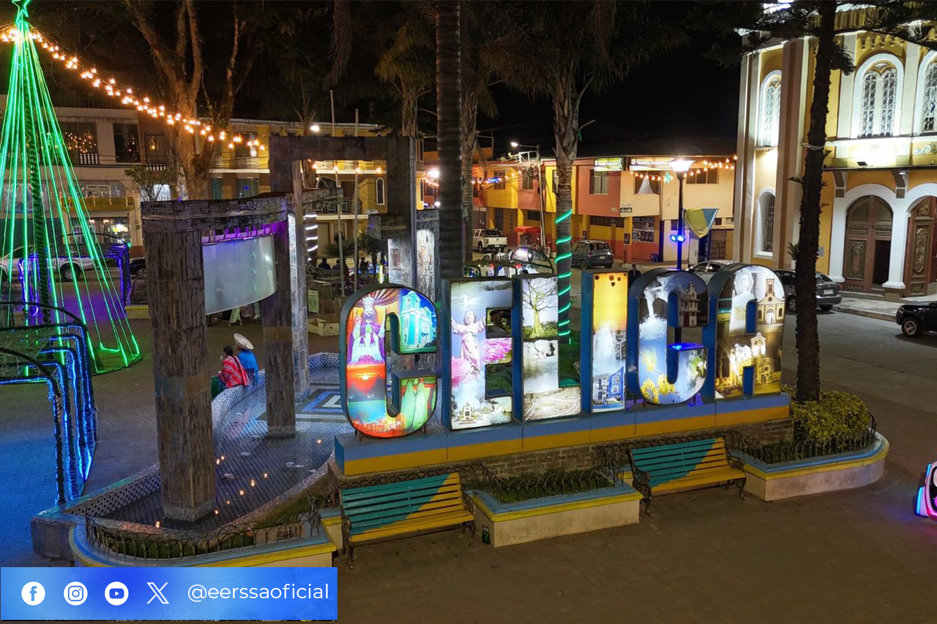 357 luminarias led modernizan el sistema de alumbrado público del cantón Celica