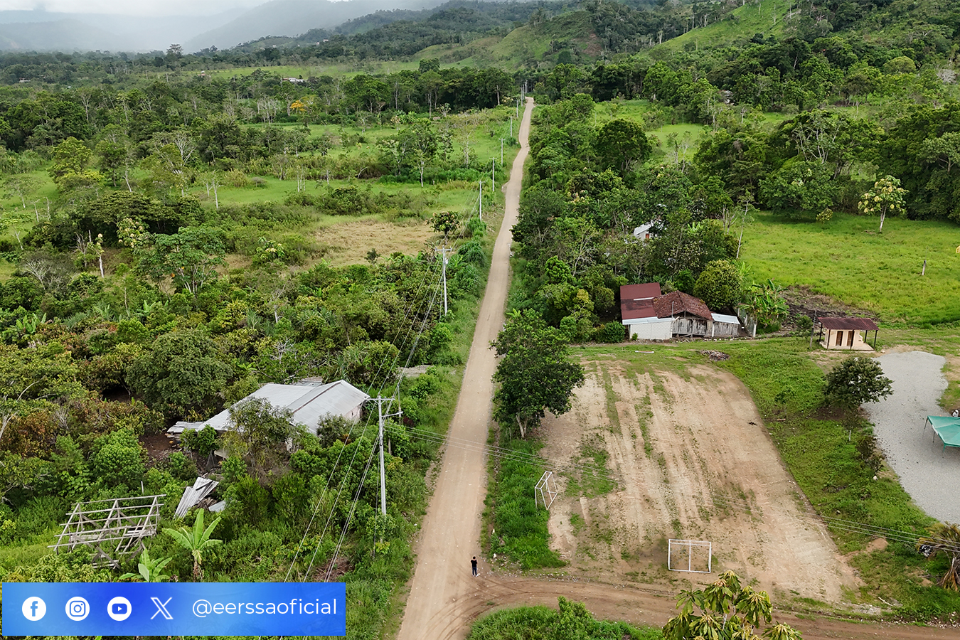 EERSSA entrega red trifásica para mejorar la calidad del suministro eléctrico en Yantzaza
