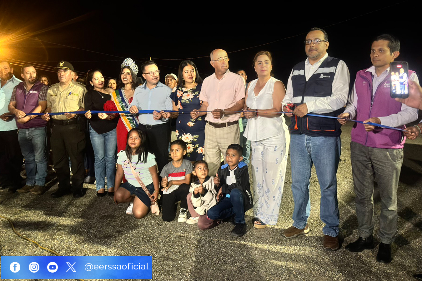 La extensa accede a energía eléctrica segura tras entrega oficial de obra ejecutada por la EERSSA