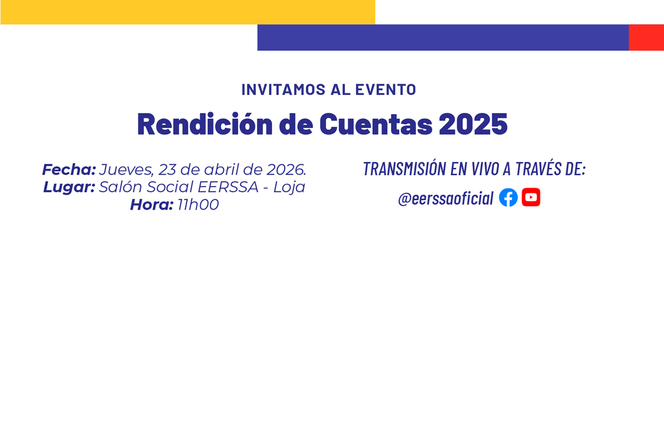 INVITACIÓN RENDICIÓN DE CUENTAS 2025